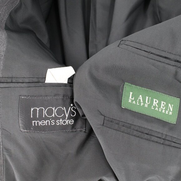 Lauren ralph Lauren sport coat Mens 42 two button striped single breasted wool - Picture 11 of 12